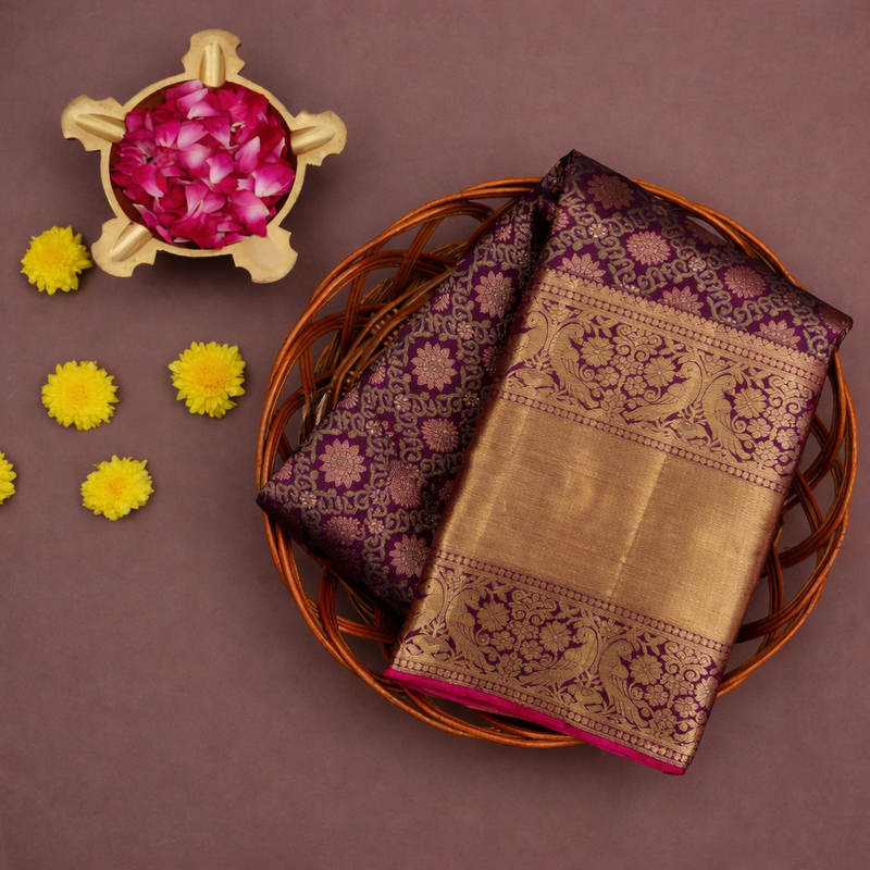 Premium pattu saree with rich zari border
